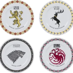 Sale Set 4 Platos porcelana - Juego de Tronos - Liciencia oficial Juego De Tronos Y La Casa Del Dragón