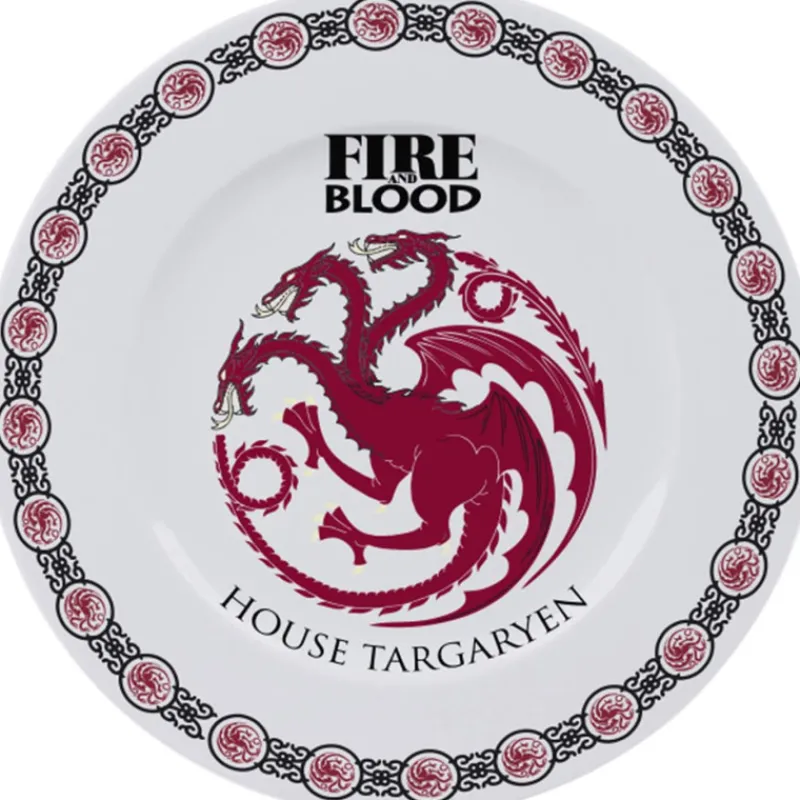 Sale Set 4 Platos porcelana - Juego de Tronos - Liciencia oficial Juego De Tronos Y La Casa Del Dragón