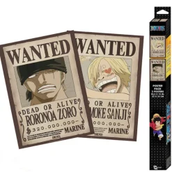 Outlet Set 2 posters chibi One Piece Wanted Zoro & Sanji Hogar One Piece