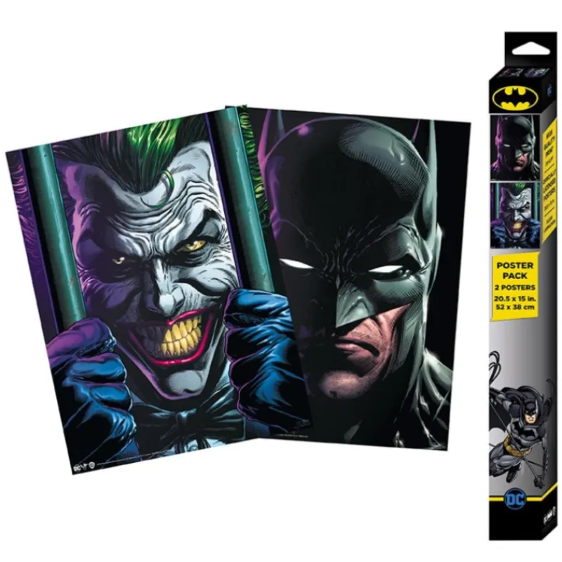 Online Set 2 Posters mini 52x38 Batman y Joker Regalos De Villanos Dc|Dc Hogar