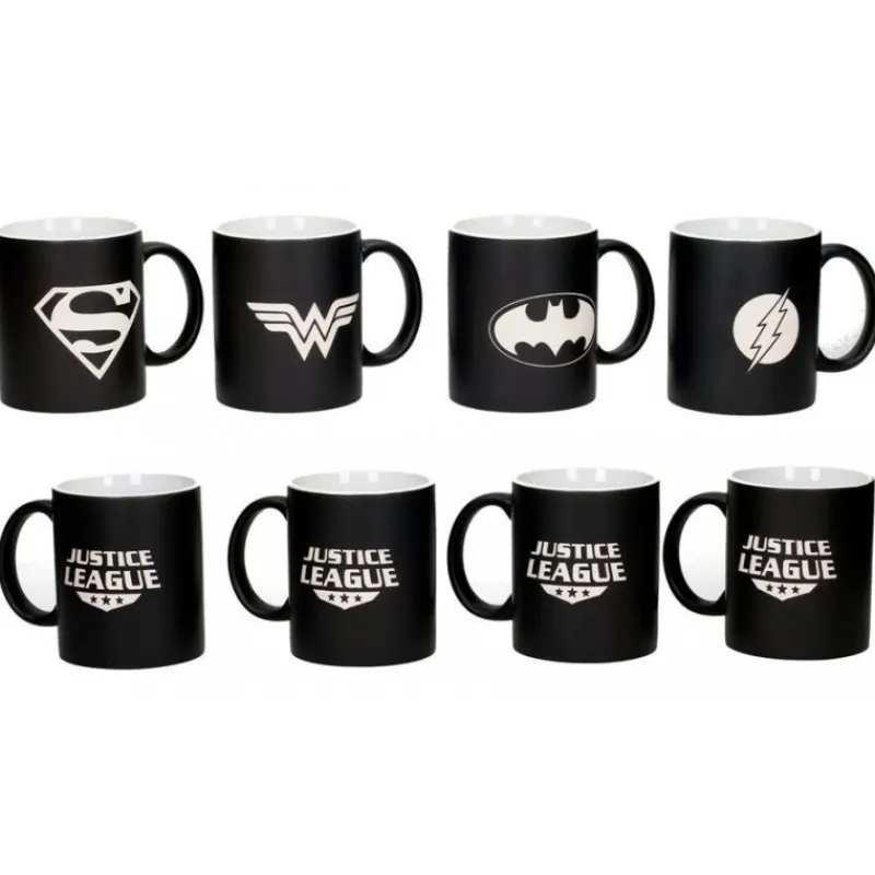 SD Toys Tazas Dc|Dc Hogar^Set 4 tazas DC Comics Deluxe