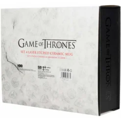 SD Toys Juego De Tronos Y La Casa Del Dragón ^Set 4 tazas Juego de Tronos Emblemas Casas