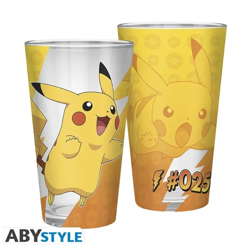 Clearance Set 2 Vasos Premium Pokémon Pikachu 400ml Acabado Foil Pikachu|Pokemon Hogar