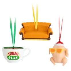 Grupo Erik Friends^Set Adornos Navidad Pavo, Sofa y Taza Central Perk