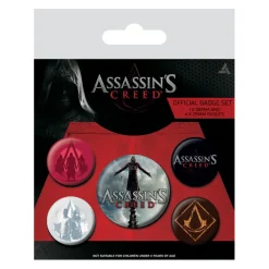 Pyramid International Regalos Assassin'S Creed|Regalos Y Coleccionismo Para Gamers - Cosas De Videojuegos Míticos^Set Chapas Assassins Creed Pelicula