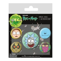 Discount Set Chapas Rick & Morty Caras Rick And Morty