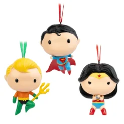 Grupo Erik Juego De Tronos Y La Casa Del Dragón ^Set de 3 Adornos de Navidad DC Comics: Superman, Wonder Woman y Aquaman