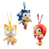 Grupo Erik Regalos Y Coleccionismo Para Gamers - Cosas De Videojuegos Míticos^Set de 3 Adornos de Navidad de Sonic