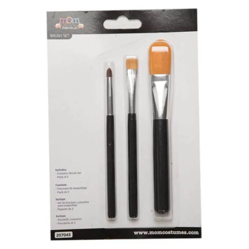 New Set de 3 Brochas de Maquillaje Maquillaje Para Disfraces