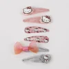 Outlet Set de 6 Clips de Pelo Hello Kitty - Rosa Accesorios Para El Pelo, Gafas De Sol Y Kits De Belleza Infantiles