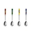 Best Set de 4 Cucharas para Café Harry Potter con Licencia Oficial Hufflepuff|Ravenclaw