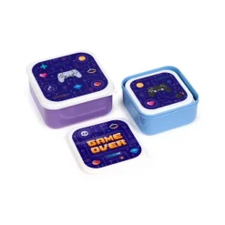 Set de 3 Fiambreras Juego Game Over Diseño Retro Descuentos Gaming