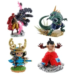 Set de 4 Figuras PVC One Piece Petitrama Logbox Re Birth Wanokuni Vol. 2 Figuras One Piece