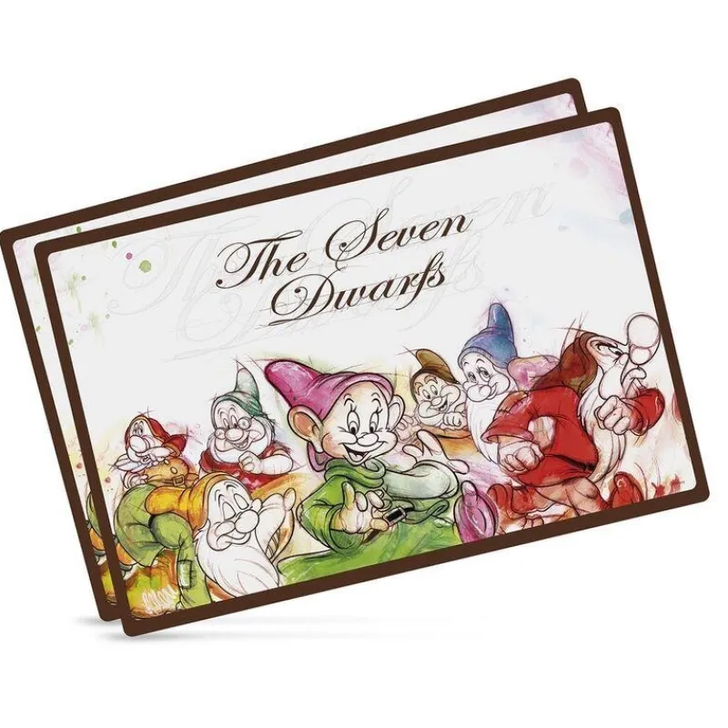 EGAN Disney Hogar^Set de 2 Manteles Individuales de los 7 Enanitos
