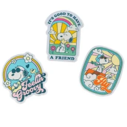 Grupo Erik Snoopy^Set de 3 Parches Snoopy Adhesivos y Bordados