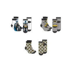 New Import Regalos De Superhéroes Dc|Moda Dc^Set de 3 pares de calcetines Batman DC Comics