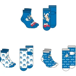 Outlet Set de 3 pares de calcetines Sonic Regalos Y Coleccionismo Para Gamers - Cosas De Videojuegos Míticos