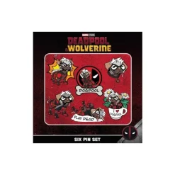 New Set de 6 Pins de Marvel Deadpool Superhéroes Marvel