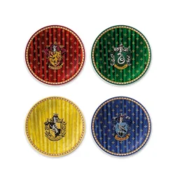 EGAN Hufflepuff|Ravenclaw^Set de 4 Platos de Postre Casas de Hogwarts