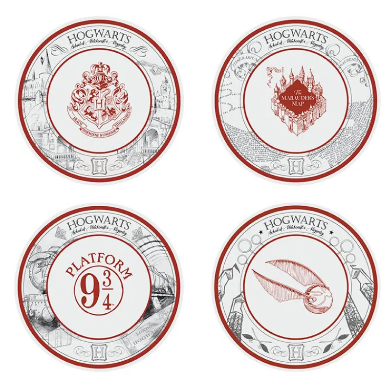 Outlet Set de 4 platos Harry Potter Icons Harry Potter Hogar