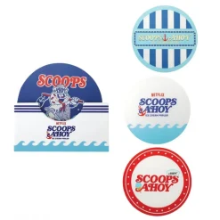 Cinereplicas Stranger Things^Set de 4 posavasos Scoops Ahoy - Stranger Things