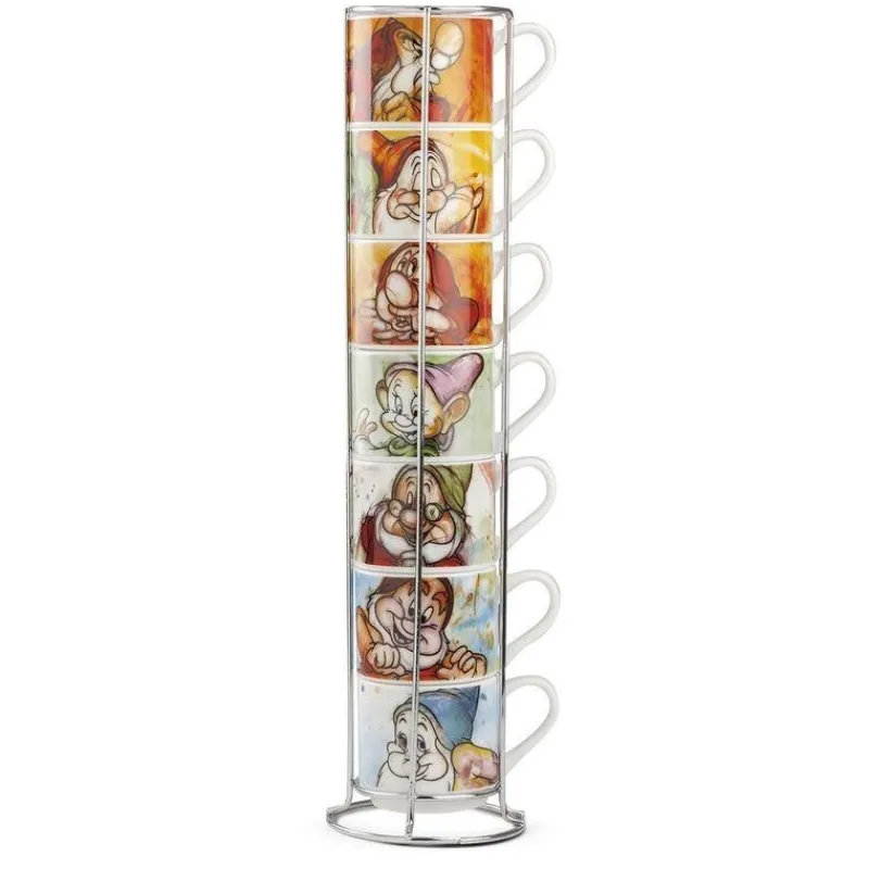 Online Set de 7 Tazas con Estante de Metal Blancanieves Películas Y Personajes De Disney ·Blancanieves Y Los 7 Enanitos|Disney Hogar
