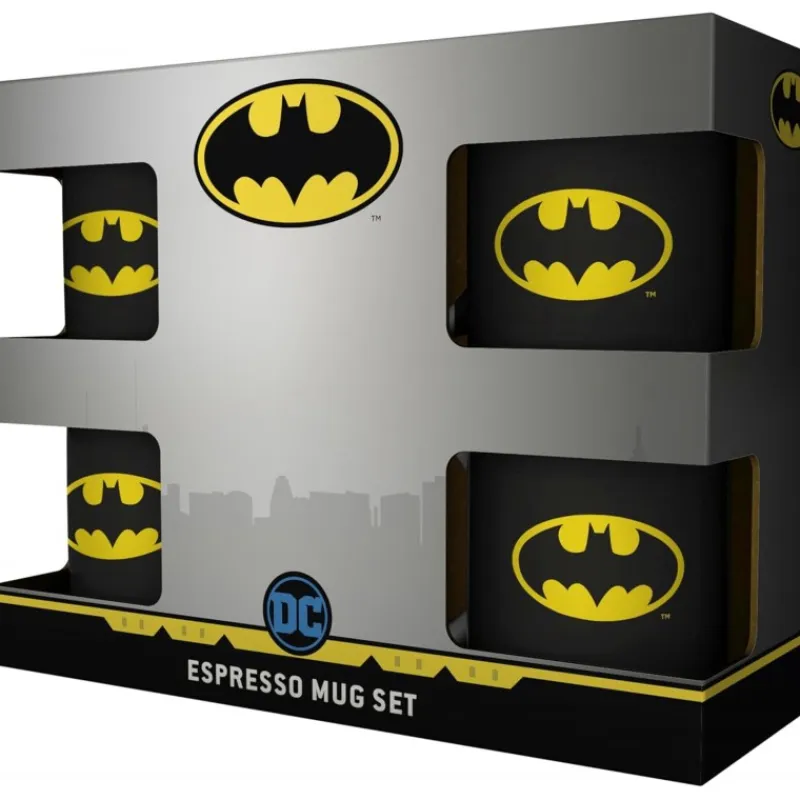 Online Set de 4 Tazas Espresso Batman Icónico de DC Comics Regalos De Superhéroes Dc|Tazas Dc