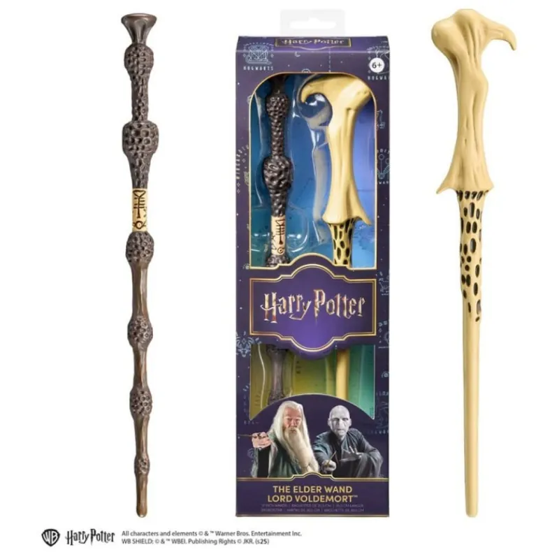 Hot Set de 2 Varitas Harry Potter y Voldemort 30 cm Replicas Colección Harry Potter|Varitas Harry Potter