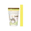 Skater Más Regalos De Ghibli Y Totoro |Ghibli Hogar^Set de 3 Vasos con Pajas de Mi Vecino Totoro - Plástico