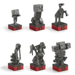 The Noble Collection Minecraft|Regalos Y Coleccionismo Para Gamers - Cosas De Videojuegos Míticos^Set de Ajedrez Héroes vs. Criaturas Minecraft