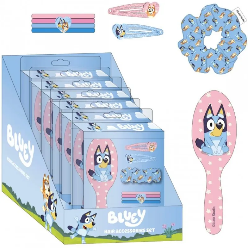 Cerdá Kids Accesorios Para El Pelo, Gafas De Sol Y Kits De Belleza Infantiles ^Set de Belleza Accesorios Bluey para Niños