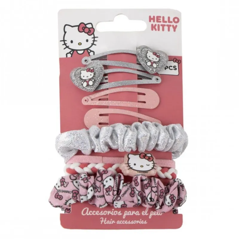 Cerdá Kids Accesorios Para El Pelo, Gafas De Sol Y Kits De Belleza Infantiles ^Set de Belleza Accesorios Hello Kitty para el Pelo