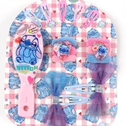 Cerdá Kids Disney Para Niñas|Accesorios Para El Pelo, Gafas De Sol Y Kits De Belleza Infantiles ^Set de Belleza Bolsito de Stitch, Talla Única - Azul