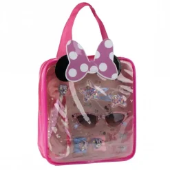 Cerdá Kids Disney Para Niñas|Accesorios Para El Pelo, Gafas De Sol Y Kits De Belleza Infantiles ^Set de Belleza Bolsito y Gafas Minnie Rosa