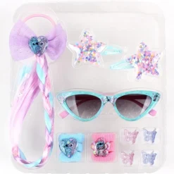 Niños Cerdá Kids Disney Para Niñas|Disney Para Niños^Set de Belleza Bolsito y Gafas de Stitch Azul