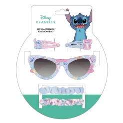Cerdá Kids Accesorios Para El Pelo, Gafas De Sol Y Kits De Belleza Infantiles |Stitch Kids^Set de Belleza con Gafas de Sol Stitch