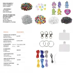 Cerdá Kids Tiempo Libre Kids|Juegos, Peluches Y Chuches ^Set de Belleza DIY Bag Clip Care Bears Multicolor