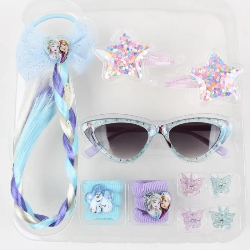 Hot Set de Belleza Frozen con Bolsito y Gafas Disney Para Niñas|Accesorios Para El Pelo, Gafas De Sol Y Kits De Belleza Infantiles