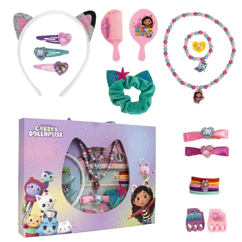 Cerdá Kids Accesorios Para El Pelo, Gafas De Sol Y Kits De Belleza Infantiles ^Set de Belleza Gabby's Dollhouse