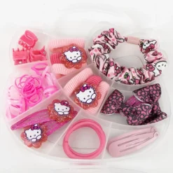 Set de Belleza Hello Kitty, 20 Piezas, Rosa Tiempo Libre Kids|Accesorios Para El Pelo, Gafas De Sol Y Kits De Belleza Infantiles