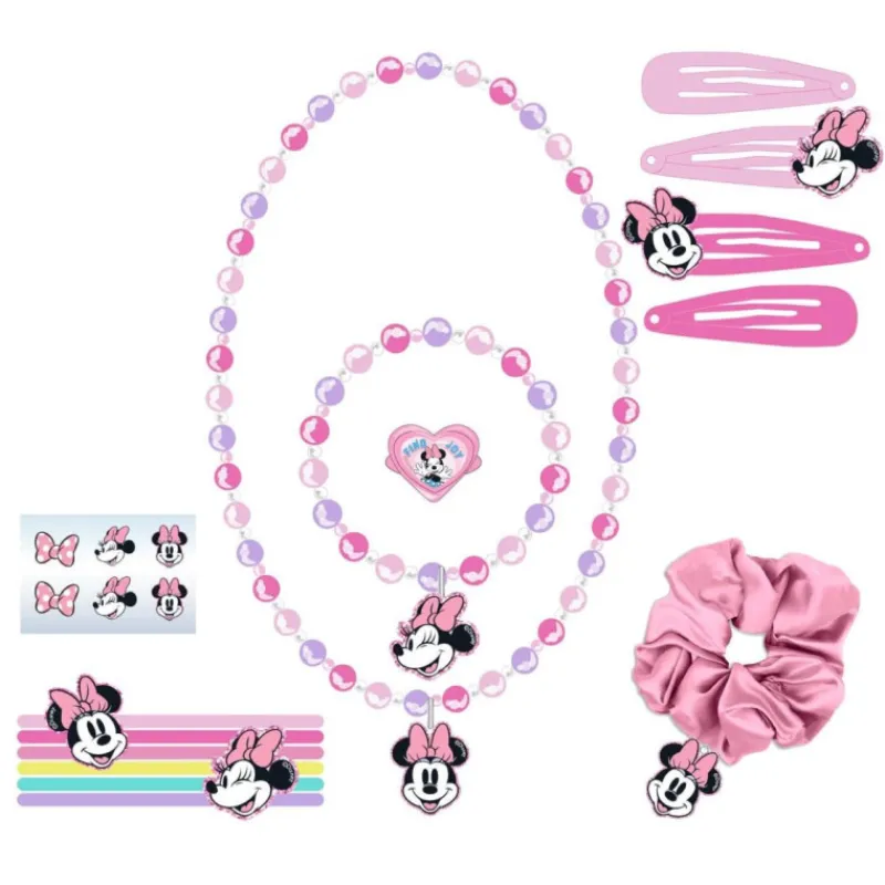 Cerdá Kids Disney Para Niñas|Accesorios Para El Pelo, Gafas De Sol Y Kits De Belleza Infantiles ^Set de Belleza Minnie: Accesorios Encantadores para Pequeñas Estrellas