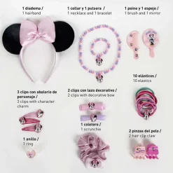 Clearance Set de Belleza Minnie especial Pelo Perfecto Disney Para Niñas|Accesorios Para El Pelo, Gafas De Sol Y Kits De Belleza Infantiles