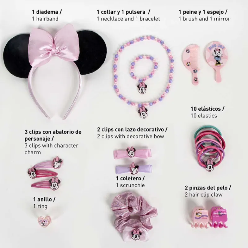 Clearance Set de Belleza Minnie especial Pelo Perfecto Disney Para Niñas|Accesorios Para El Pelo, Gafas De Sol Y Kits De Belleza Infantiles