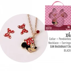 Cerdá Kids Disney Para Niñas|Accesorios Para El Pelo, Gafas De Sol Y Kits De Belleza Infantiles ^Set de Bisutería Minnie Mouse Multicomposición