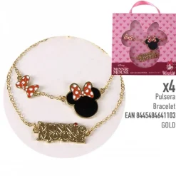 Cerdá Kids Disney Para Niñas|Accesorios Para El Pelo, Gafas De Sol Y Kits De Belleza Infantiles ^Set de Bisutería Minnie Mouse Multicomposición