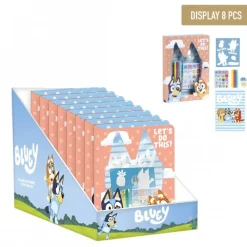 Hot Set de Cuadernos Bluey Multicolor con Accesorios Infantiles Para El Cole
