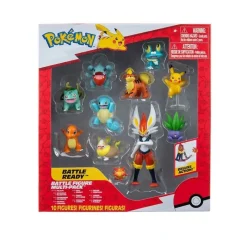 Jazwares Pikachu|Más Regalos De Pokemon^Set de Figuras Pokémon Multipack 10 con Cinderace