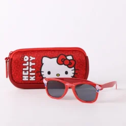 Online Set de Gafas de Sol y Funda Hello Kitty Rojo Accesorios Para El Pelo, Gafas De Sol Y Kits De Belleza Infantiles