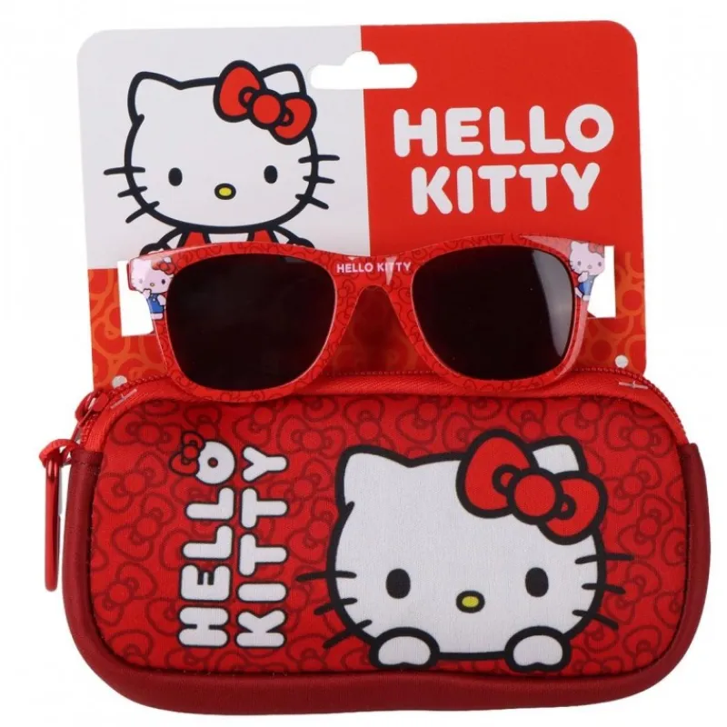 Online Set de Gafas de Sol y Funda Hello Kitty Rojo Accesorios Para El Pelo, Gafas De Sol Y Kits De Belleza Infantiles