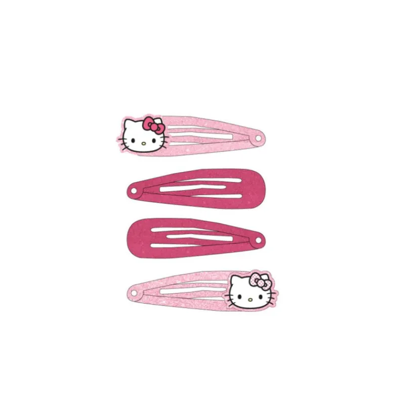 Cerdá Kids Accesorios Para El Pelo, Gafas De Sol Y Kits De Belleza Infantiles ^Set de Horquillas Hello Kitty Diseño Rosa y Fucsia